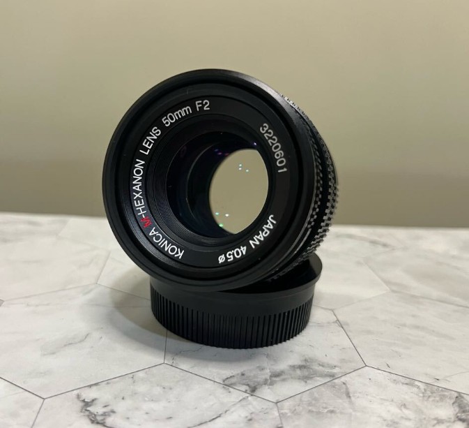 Konica M-Hexanon 50mm f/2 Lens for Leica M Mount -Excellent